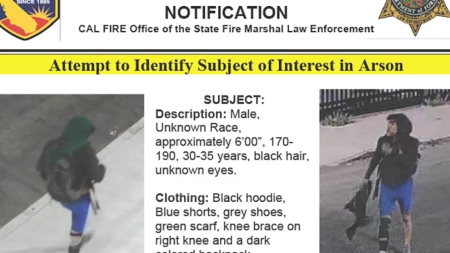 Authorities release photo and description of ‘person of interest’ in 10 Freeway arson fire