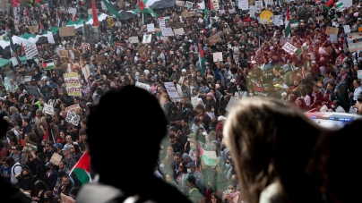 Videos Show Massive Pro-Palestinian Protests in D.C., London, and Paris