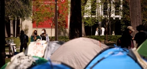 Amid continued demonstrations, swastika drawn on USC’s campus