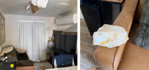 Ice chunk crashes through Whittier home roof. FAA called to investigate