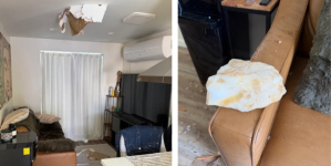 Ice chunk crashes through Whittier home roof. FAA called to investigate