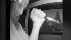 Ring camera footage shows knife-wielding man acting erratically before arrest in Sacramento